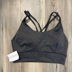 Body UP NWT Size Medium Dark Gray Sports Bra